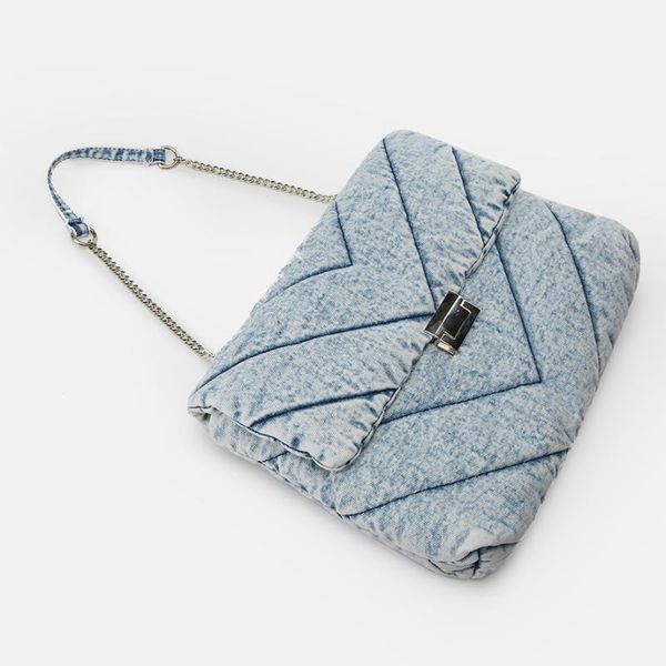 evening bags denim women's bag quilting handbag solid fashion women shoulder metal chain lady totes flap for 2021
evening bags denim women's bag quilting handbag solid fashion women shoulder metal chain lady totes flap for 2021