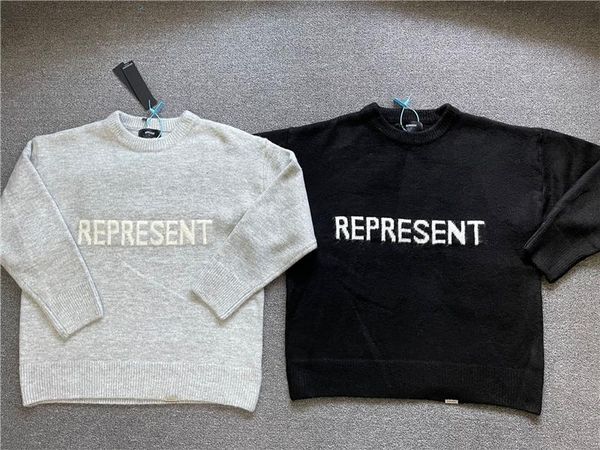 men's sweaters men women 1:1 -quality jacquard knitted vintage sweatshirts slightly oversized heavy fabric represent sweater, White;black
men's sweaters men women 1:1 -quality jacquard knitted vintage sweatshirts slightly oversized heavy fabric represent sweater, White;black