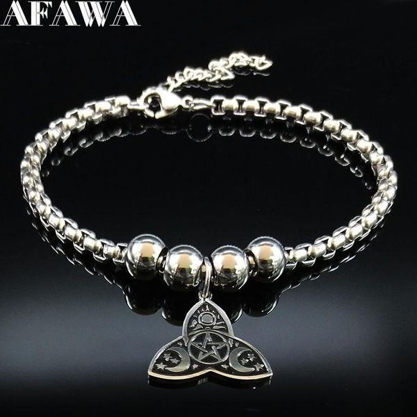 charm bracelets 2021 fashion stainless steel chain for women silver color witchcraft bracelet jewelry armbanden voor vrouwen b18365, Golden;silver
charm bracelets 2021 fashion stainless steel chain for women silver color witchcraft bracelet jewelry armbanden voor vrouwen b18365, Golden;silver