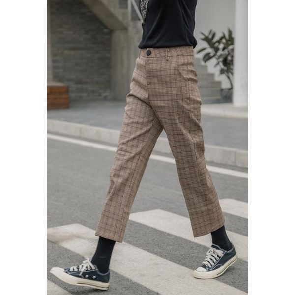 women's pants & capris philosophy wonder 2021 spring plaid women casual high waist long harem pant female zipper office lady bottoms, Black;white
women's pants & capris philosophy wonder 2021 spring plaid women casual high waist long harem pant female zipper office lady bottoms, Black;white