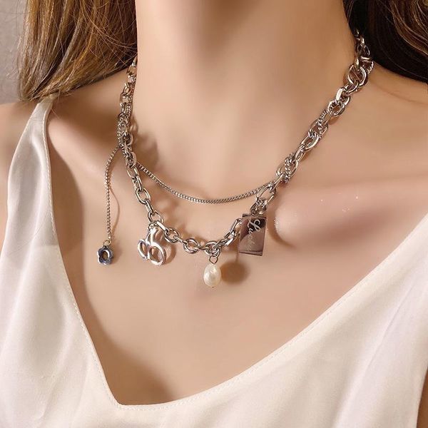 chokers 2021 fashion clavicle chain cherry flower double layered necklace female personality design sense, Golden;silver
chokers 2021 fashion clavicle chain cherry flower double layered necklace female personality design sense, Golden;silver