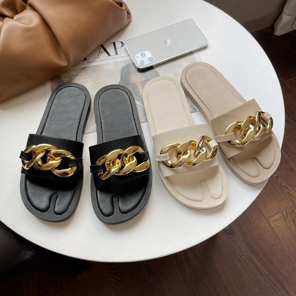 summer beach slippers fashion metal chain sandals comfortable outdoor casual women's shoes plus size, Black
summer beach slippers fashion metal chain sandals comfortable outdoor casual women's shoes plus size, Black