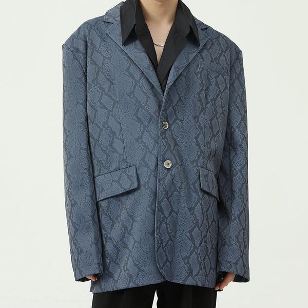 men's suits & blazers snake pattern suit coat design single breasted loose tide blazer blue double pockets 2021 autumn, White;black
men's suits & blazers snake pattern suit coat design single breasted loose tide blazer blue double pockets 2021 autumn, White;black