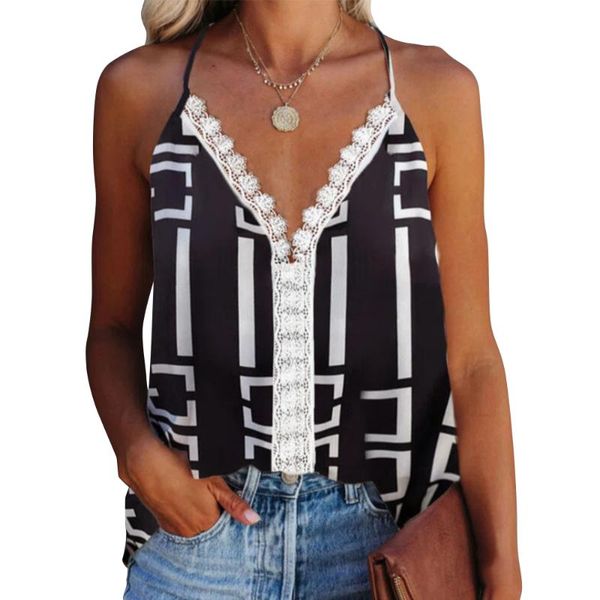 women's tanks & camis women v-neck lace sling elegant print jacquard sleeveless tank office lady camisole summer female street, White
women's tanks & camis women v-neck lace sling elegant print jacquard sleeveless tank office lady camisole summer female street, White