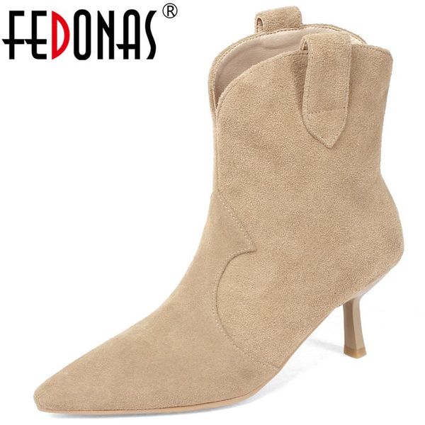 boots fedonas pointed toe winter ankle 2021 fall suede leather high heels for girls office lady casual shoes woman, Black
boots fedonas pointed toe winter ankle 2021 fall suede leather high heels for girls office lady casual shoes woman, Black