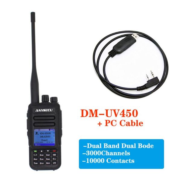 walkie talkie anysecu dm-uv450 dual band dmr digital radio 3000 channels 10000 contacts tdma two way
walkie talkie anysecu dm-uv450 dual band dmr digital radio 3000 channels 10000 contacts tdma two way