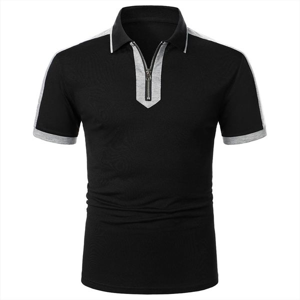 brand quality cotton shirt mens polos solid slim fit short sleeve fashion ropa hombre top, White;black
brand quality cotton shirt mens polos solid slim fit short sleeve fashion ropa hombre top, White;black