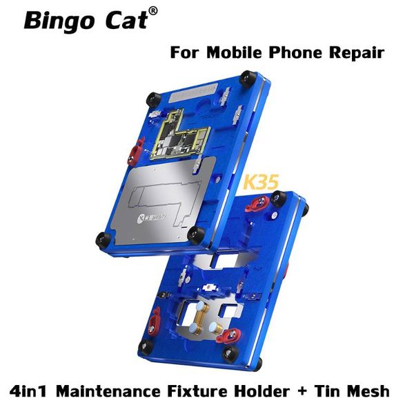 mijing k35 4 in 1 maintenance fixture holder with tin mesh for 12 mini pro max disassembly planting repair tool cell phone repairing tools
mijing k35 4 in 1 maintenance fixture holder with tin mesh for 12 mini pro max disassembly planting repair tool cell phone repairing tools