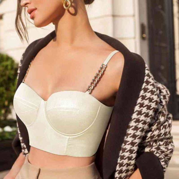 hirigin summer sleeveless chain womens tanks sling vest girls solid color bare midriff slim low collar party, White
hirigin summer sleeveless chain womens tanks sling vest girls solid color bare midriff slim low collar party, White