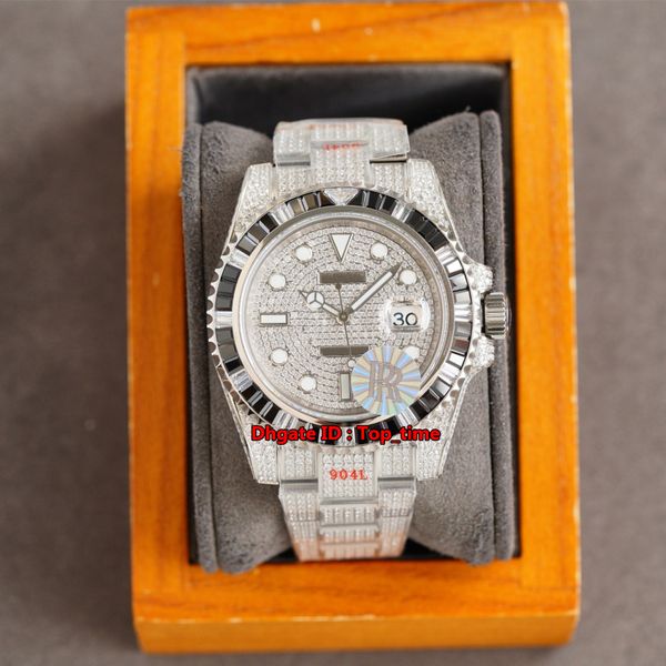rrf luxury watches 41mm iced out full diamonds eta2836 automatic mens watch sapphire black bezel diamond dial stainless steel bracelet gents, Slivery;brown
rrf luxury watches 41mm iced out full diamonds eta2836 automatic mens watch sapphire black bezel diamond dial stainless steel bracelet gents, Slivery;brown