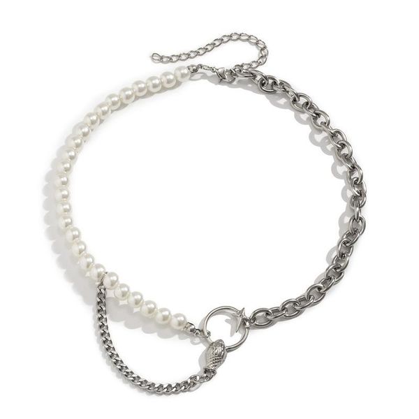 pendant necklaces potcet pearl necklace round bead chain geometric fashion hip hop personality party jewelry, Silver
pendant necklaces potcet pearl necklace round bead chain geometric fashion hip hop personality party jewelry, Silver