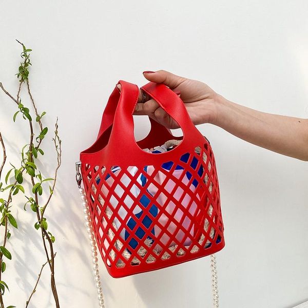 casual bucket bag for women 2021 summer solid color hollow design handbag pearl chain crossbody pu leather cross body
casual bucket bag for women 2021 summer solid color hollow design handbag pearl chain crossbody pu leather cross body