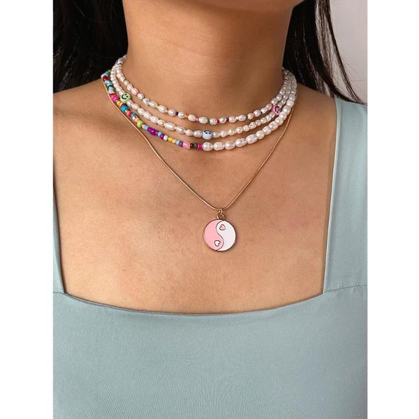 chokers peri'sbox boho rainbow acrylic pearl beaded necklace for women cute colorful beads collar necklaces summer choker jewelry, Golden;silver
chokers peri'sbox boho rainbow acrylic pearl beaded necklace for women cute colorful beads collar necklaces summer choker jewelry, Golden;silver