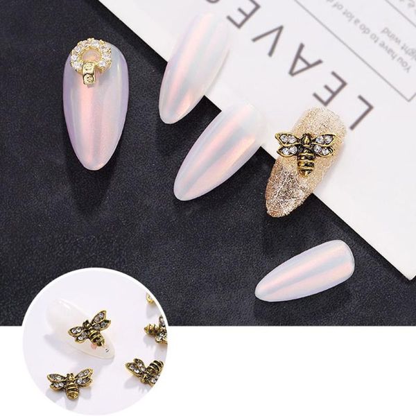 nail art decorations 10pcs/set japanese style retro metal alloy small bee stickers 3d diy manicure accessories, Silver;gold
nail art decorations 10pcs/set japanese style retro metal alloy small bee stickers 3d diy manicure accessories, Silver;gold