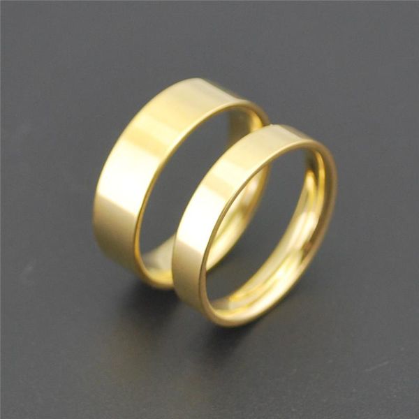 vintage jewelry gifts simple 6mm couple rings for women girls fashion gold color stainless steel engagement band anel masculino wedding, Slivery;golden
vintage jewelry gifts simple 6mm couple rings for women girls fashion gold color stainless steel engagement band anel masculino wedding, Slivery;golden