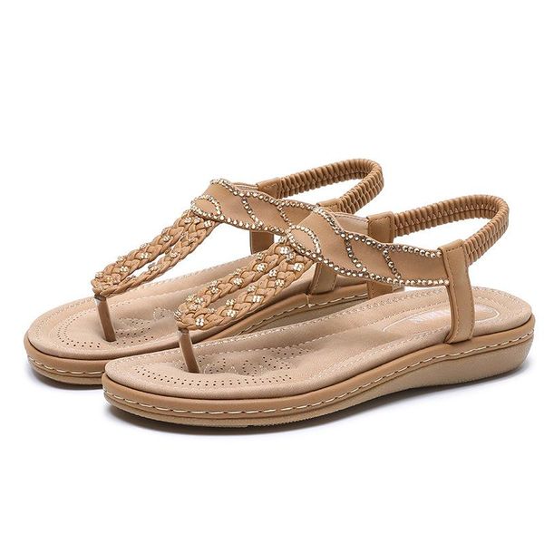 beach sandals flat wedge shoes summer comfortable gladiator bead braided elastic strap women's, Black
beach sandals flat wedge shoes summer comfortable gladiator bead braided elastic strap women's, Black