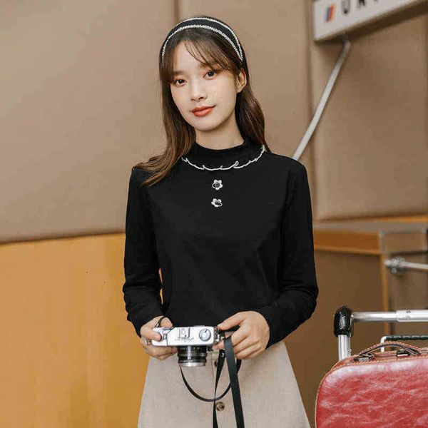 women's t-shirt t shirts t-shirt black white long sleeve stitched lace simple lovely elegant bottoming 9hyz
women's t-shirt t shirts t-shirt black white long sleeve stitched lace simple lovely elegant bottoming 9hyz