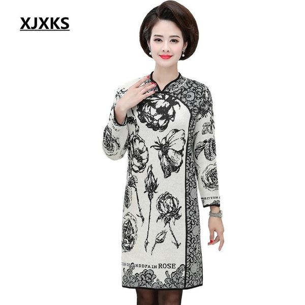 autumn and winter clothes women long sleeve knitted plus size sweater vintage dress women's sweaters, White;black
autumn and winter clothes women long sleeve knitted plus size sweater vintage dress women's sweaters, White;black