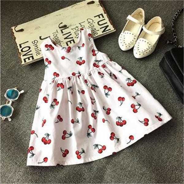 cherry print vest baby girl dress girls sundress flower kids for infant vestido summer toddler casual 2 6t, Red;yellow
cherry print vest baby girl dress girls sundress flower kids for infant vestido summer toddler casual 2 6t, Red;yellow