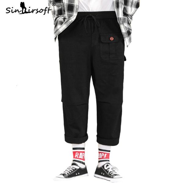 men's pants design hip hop style streetwear autumn ankle-length big pocket drawstring waist cargo male loose trousers, Black
men's pants design hip hop style streetwear autumn ankle-length big pocket drawstring waist cargo male loose trousers, Black