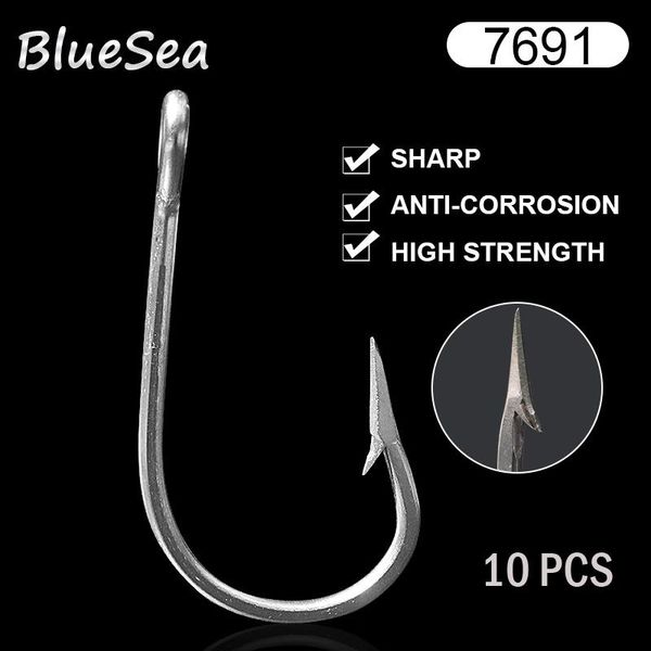 bluesea 7691 10 pcs/pack stainless steel fish hooks wholesale sea big game demon tuna bait fishhooks fishing
bluesea 7691 10 pcs/pack stainless steel fish hooks wholesale sea big game demon tuna bait fishhooks fishing
