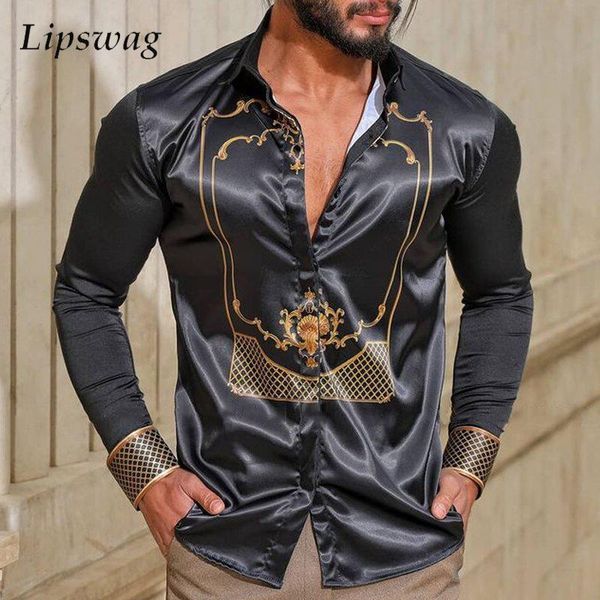 men's casual shirts men spring fashion buttoned lapel long sleeve patchwork autumn vintage pattern print slim shirt streetwear, White;black
men's casual shirts men spring fashion buttoned lapel long sleeve patchwork autumn vintage pattern print slim shirt streetwear, White;black