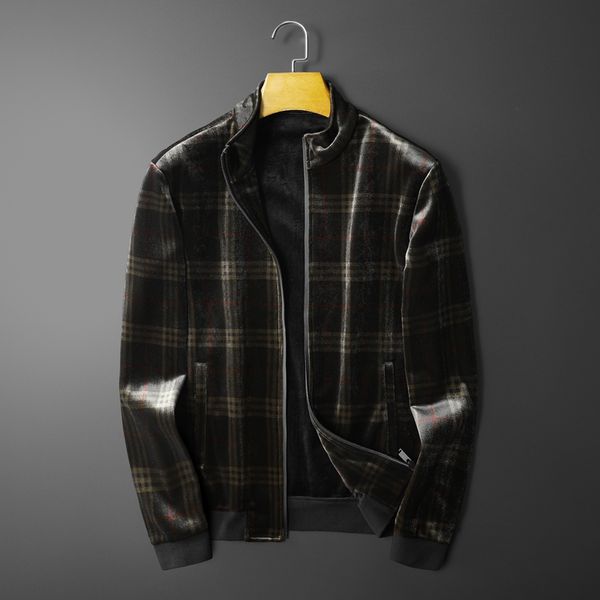 2021 autumn and winter clothing plaid printed gold velvet jacket thickened zipper stand-up collar comfortable all-match jacket large size, Black;brown
2021 autumn and winter clothing plaid printed gold velvet jacket thickened zipper stand-up collar comfortable all-match jacket large size, Black;brown