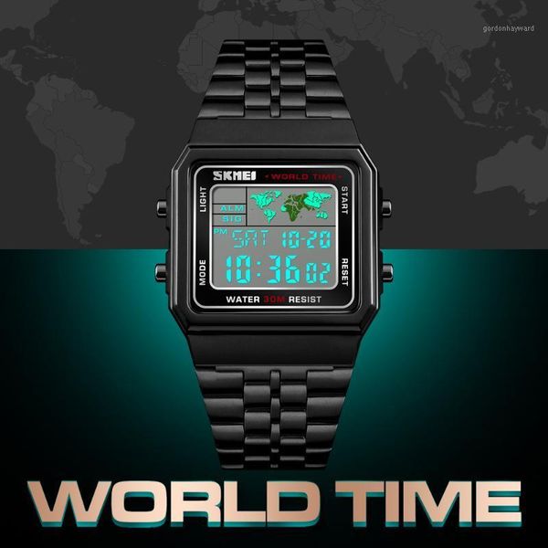 wristwatches skmei men watch outdoor sports digital led display stainless steel strap waterproof watches clock alarm masculino mujer hombre, Slivery;brown
wristwatches skmei men watch outdoor sports digital led display stainless steel strap waterproof watches clock alarm masculino mujer hombre, Slivery;brown