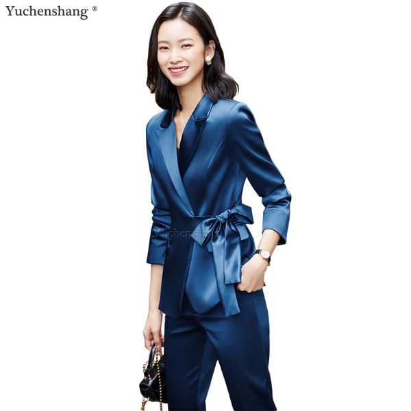 arrival women pant suit pink apricot blue black bow belt blazer jacket & trouser 2 pieces set office lady work wear clothes women's two, White
arrival women pant suit pink apricot blue black bow belt blazer jacket & trouser 2 pieces set office lady work wear clothes women's two, White