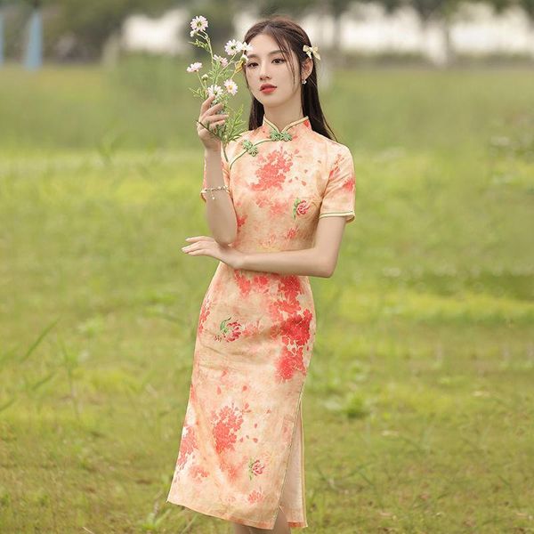 ethnic clothing cheongsam qipao chinese traditional dress embroidery elegant improved cheongsams oriental party summer floral dresses for wo, Red
ethnic clothing cheongsam qipao chinese traditional dress embroidery elegant improved cheongsams oriental party summer floral dresses for wo, Red