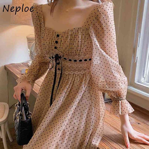 neploe square collar clavicle exposed dress women high waist hip sashes dot long vestidos spring new robe slim 210423, Black;gray
neploe square collar clavicle exposed dress women high waist hip sashes dot long vestidos spring new robe slim 210423, Black;gray