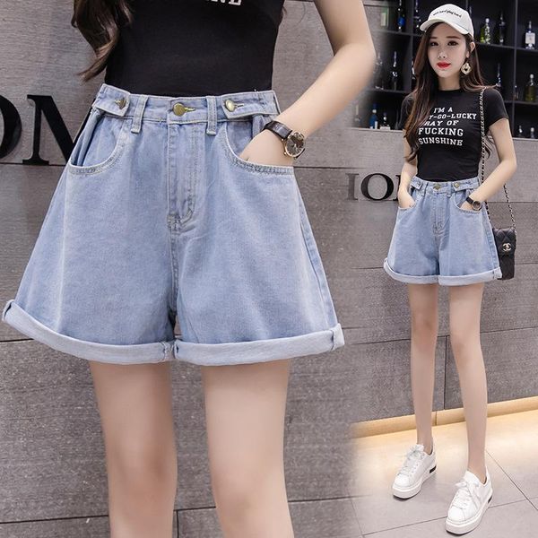 women's jeans women denim shorts crimping slim wear high waist casual loose wide leg a-line female gd966, Blue
women's jeans women denim shorts crimping slim wear high waist casual loose wide leg a-line female gd966, Blue