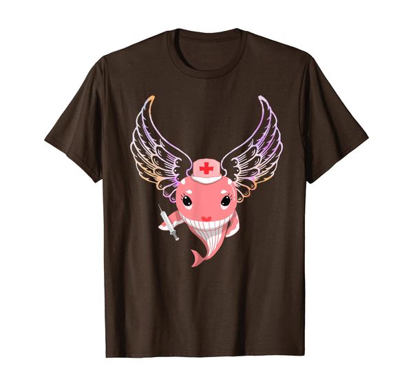 Adorable NEEDLE NURSE FLYING WHALE T-Shirt, Mainly pictures