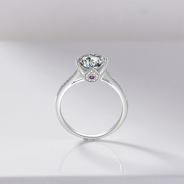 ring fashion diamond queen's secret temperament micro set zircon four claw valentine's day jewelry, Silver
ring fashion diamond queen's secret temperament micro set zircon four claw valentine's day jewelry, Silver