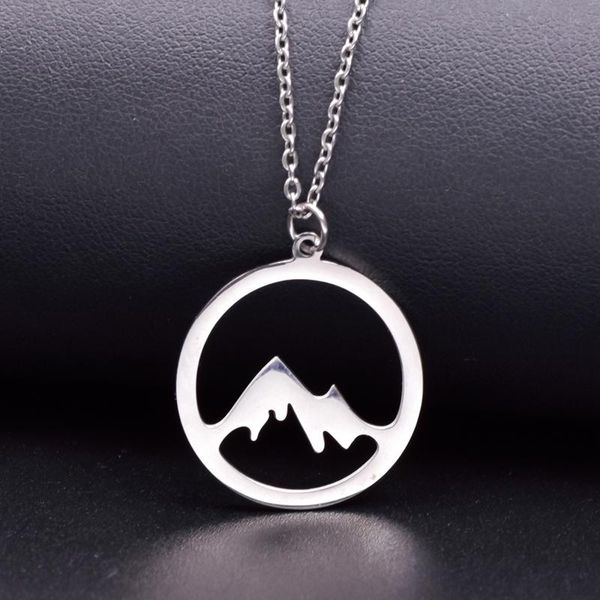 chains mountain hill pendant stainless steel chain necklace for women men necklaces engagement jewelry acero inoxidable joyeria mujer, Silver
chains mountain hill pendant stainless steel chain necklace for women men necklaces engagement jewelry acero inoxidable joyeria mujer, Silver