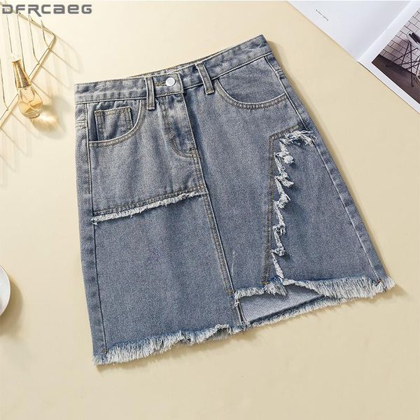 skirts vintage high waist a line jeans skirt women summer plus size denim tassel burrs harajuku saia ripped jupe femme, Black
skirts vintage high waist a line jeans skirt women summer plus size denim tassel burrs harajuku saia ripped jupe femme, Black