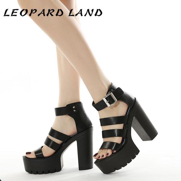 sandals leopard land 13cm heels european summer super high thick heel platform personalized women's shoes lhx, Black
sandals leopard land 13cm heels european summer super high thick heel platform personalized women's shoes lhx, Black