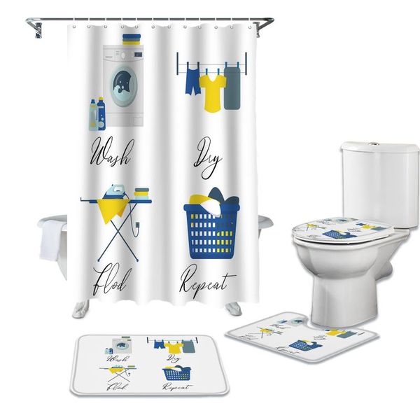 shower curtains laundry room white curtain toilet lid cover bath mat set bathroom non-slip rug bathtub home decor
shower curtains laundry room white curtain toilet lid cover bath mat set bathroom non-slip rug bathtub home decor