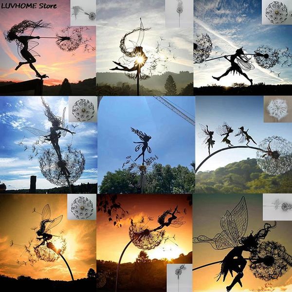 garden decorations fairy and dandelion dance together sculpture outdoor decoration 2d metal yard courtyard art decor lawn landscape statue
garden decorations fairy and dandelion dance together sculpture outdoor decoration 2d metal yard courtyard art decor lawn landscape statue