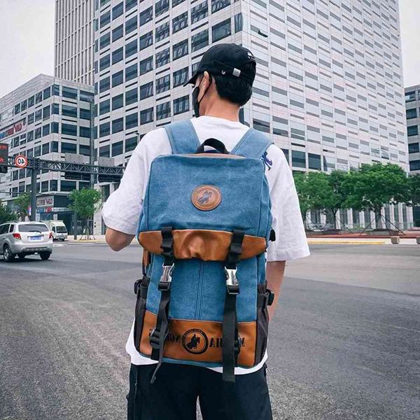 manjianghong fashion men's backpack trend women's large capacity canvas travel bag wear resistant backpack
manjianghong fashion men's backpack trend women's large capacity canvas travel bag wear resistant backpack