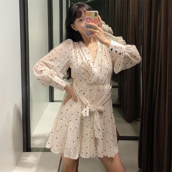 casual dresses 2021 early autumn women french niche light familiar wind wave dot printing lantern sleeve waist dress, Black;gray
casual dresses 2021 early autumn women french niche light familiar wind wave dot printing lantern sleeve waist dress, Black;gray