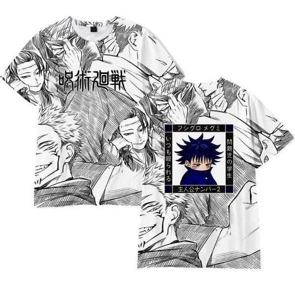 men's t-shirts japan anime jujutsu kaisen men t shirts women o-neck short sleeves cartoon shirt teenager boys girls cosplay costume tee, White;black
men's t-shirts japan anime jujutsu kaisen men t shirts women o-neck short sleeves cartoon shirt teenager boys girls cosplay costume tee, White;black