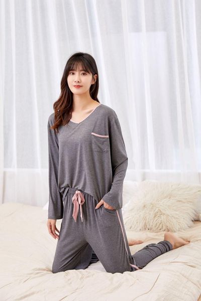 women's sleepwear fdfklak modal cotton women's pajamas autumn loungewear woman suit set long sleeve sleepwear loose 2pcs pijama fe, Black;red
women's sleepwear fdfklak modal cotton women's pajamas autumn loungewear woman suit set long sleeve sleepwear loose 2pcs pijama fe, Black;red