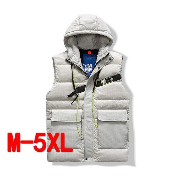men's vests hooded duck down vest men streetwear winter sleeveless plaid parka jackets and coats puffer warm waistcoat, Black;white
men's vests hooded duck down vest men streetwear winter sleeveless plaid parka jackets and coats puffer warm waistcoat, Black;white