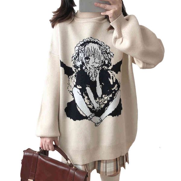 men's sweaters harajuku kawaii anime woman's turtleneck nice gothic pullover roll long neck knitted vintage gray jumpers maoy, White;black
men's sweaters harajuku kawaii anime woman's turtleneck nice gothic pullover roll long neck knitted vintage gray jumpers maoy, White;black