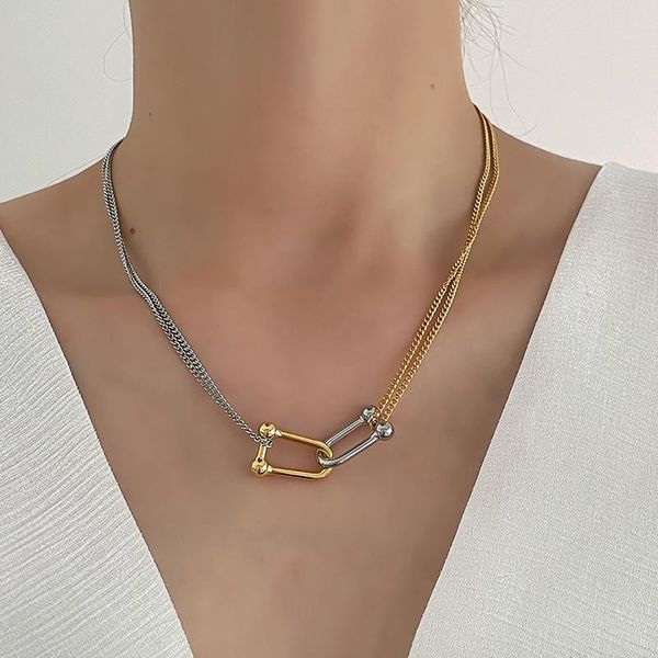 chains gsold geometric metal pendant necklace simple double-layer gold silver color clavicle chain women fashion jewelry
chains gsold geometric metal pendant necklace simple double-layer gold silver color clavicle chain women fashion jewelry