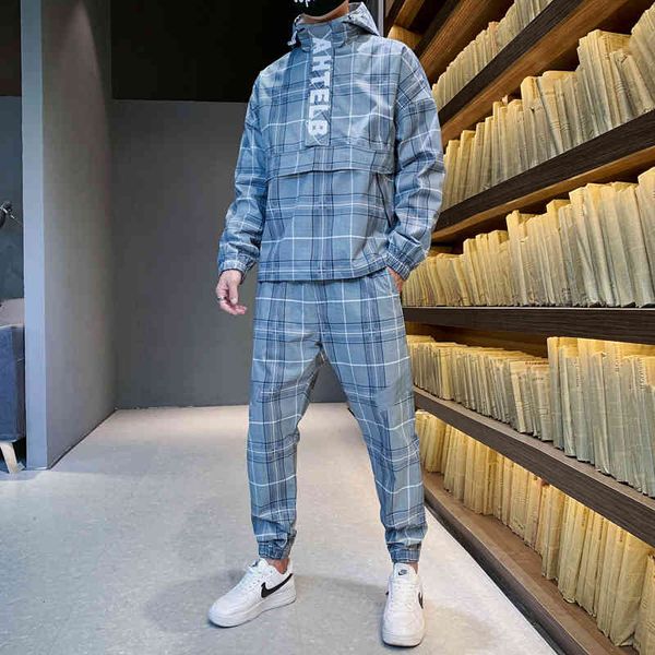 hoodies fashion plaid tracksuit hooded sweat suits 2 piece men reflective jogger sets streetwear pullover sweatsuit, Black
hoodies fashion plaid tracksuit hooded sweat suits 2 piece men reflective jogger sets streetwear pullover sweatsuit, Black