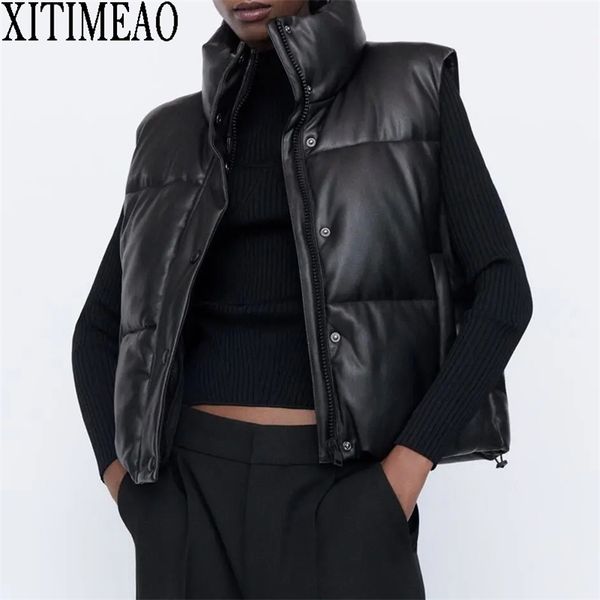 za women fashion thick warm parkas coat vintage pockets drawstring female sleeveless cotton vest outerwear chic 210817, Black;white
za women fashion thick warm parkas coat vintage pockets drawstring female sleeveless cotton vest outerwear chic 210817, Black;white