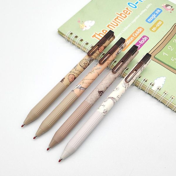 gel pens 4pcs ink rollerball pen 0.5mm black/blue/red refill medium point student writing smoothly office business supplies