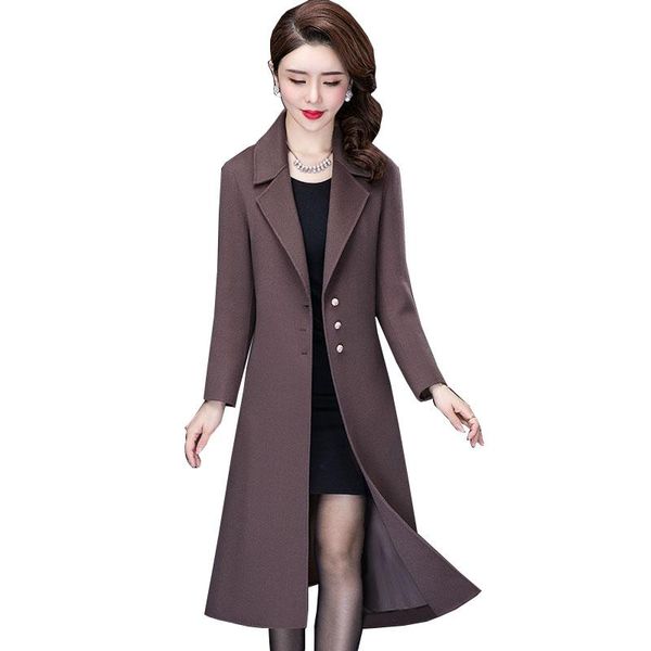 women's wool & blends fashion autumn winter women woolen coat plus size slim long double-sided velvet overcoat noble lady coats g235, Black
women's wool & blends fashion autumn winter women woolen coat plus size slim long double-sided velvet overcoat noble lady coats g235, Black